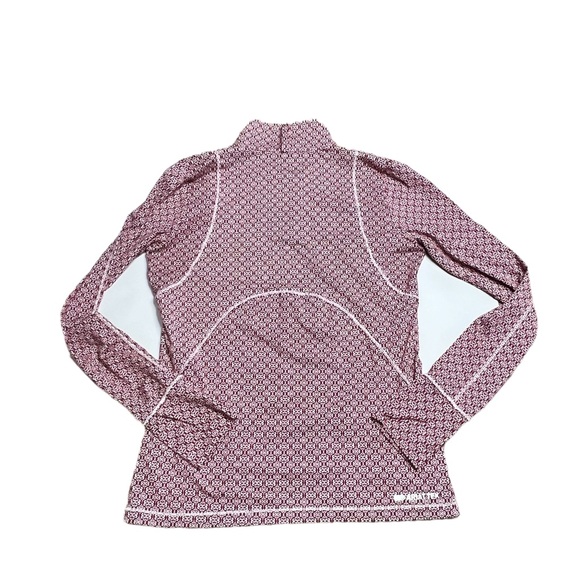 Ariat Tek women’s 1/4 zip Longsleeve top in Burgundy size M - Picture 7 of 9